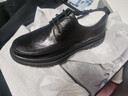 百丽通勤商务皮鞋2025男牛皮褶皱增高休闲鞋A1373AM4 黑色2  41 实拍图