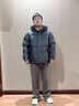 波司登（BOSIDENG）冬季羽绒服男士宽松短款休闲加厚连帽圆领休闲百搭外套 【店长推荐】星尘灰8F63 XL 185/104A 体重约155-170斤 实拍图