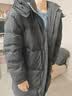 雅鹿情侣长款羽绒服极寒连帽百搭男女同款过膝防寒外套 黑色 185  实拍图