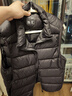 京东京造【零压系列】轻薄羽绒服男外套冬季 防钻绒马甲背心男 曜石黑 XL 实拍图