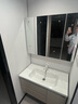 小米嘉美系列浴室柜陶瓷一体盆太空铝合金蜂窝铝洗手盆柜组合洗漱台洗脸台 90cm普通全封方镜+陶瓷 一体盆 实拍图