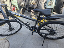 凤凰铝合金山地自行车成年人男士女士油刹可锁双减震山地车自行车学生 耀夜黑/全轴承/辐条轮 26英寸（适合身高160-180） 24速凤凰定位变速【碳钢车架】 实拍图