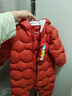 巴拉巴拉童装婴儿连体羽绒服轻薄羽绒服宝宝衣服冬装抱衣爬服男童女童 铁锈红61003 90cm 实拍图