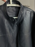 HLA海澜之家夹克男25轻商务时尚PU纯色立领外套男秋 实拍图