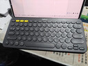 罗技（Logitech）时尚系列 K380 键盘 蓝牙办公键盘 无线键盘 女友 便携超薄键盘 笔记本键盘 黑灰色 实拍图