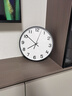 宜家（IKEA）PLUTTIS普鲁提挂钟现代简约钟钟表客厅百搭石英钟表 挂钟黑色28cm 实拍图