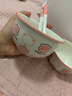 釉下彩可爱卡通碗碟套装家用高颜值陶瓷碗筷盘餐具 2碗2勺 4件套 实拍图