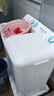 海尔（Haier）双桶洗衣机半自动 家用大件洗 12公斤大容量 一级能效省水电 以旧换新 双缸 原厂品质XPB120-81D2 实拍图