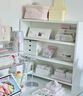 桌面书架置物架书桌侧面多层收纳柜办公室宿舍桌上整理架小型书柜 【四层】云朵白 60*17*60CM 实拍图