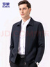 罗蒙外套男秋季商务男士翻领行政夹克上衣干部厅局风爸爸装i8藏青2XL 实拍图
