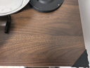 馨美凯电脑桌台式家用简易书桌办公桌简约现代工作台租房卧室学习写字桌 【单桌1.6cm厚桌面】黑架+深胡桃 长80cm*宽40cm*高74cm 实拍图