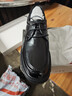 红蜻蜓正装皮鞋男春秋男士系带职场厚底增高鞋商务男鞋WTA44111黑色40 实拍图