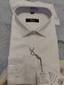 雅鹿纯色衬衫男秋季款男士商务正装修身百搭舒适上衣白衬衣白色M 实拍图