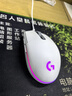 罗技（G）G102 有线游戏鼠标 白色 RGB灯效 吃鸡鼠标 绝地求生 轻量化设计 G102第二代 实拍图