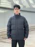 安踏面包羽绒服丨四防科技男士冬季保暖防泼水油污风鸭绒运动加厚外套 【L码充绒163g-字母款】黑-1 XL /(180) 适合150-160斤 实拍图