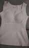 欧迪芬羊绒蚕丝保暖背心女带胸垫内衣女磨毛秋冬无痕内穿打底免穿文胸L 实拍图