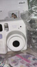 富士instax miniSE 一次成像拍立得相机 旅行 智能 拍照 礼物 白色 套餐2：官配内容+白边20张+SE硅胶套 实拍图