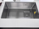 悍高（HIGOLD） 厨房水槽304不锈钢手工压纹大单槽家用台下洗菜盆家用洗碗槽水池 75×43抽拉龙头 实拍图