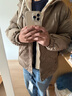 马克华菲外套男冬季加厚棉衣复古假两件袄子男士面包服羽绒棉服 咖啡 XL 实拍图