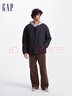 GAP男装印花logo波浪绗线外套轻薄简约风棉服619672 黑色 XL (180/100A) 亚洲尺码 【偏大，建议拍小一码】 实拍图