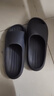 京东京造【泡泡云】踩屎感厚底轻盈防滑外穿拖鞋新款拖鞋男士 灰色44-45 实拍图