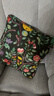 宜家（IKEA）VILDPERSILJA维勒佩诗垫套床头靠垫靠背垫沙发抱枕枕套 墨绿色 多色/花卉图案垫套 50*50cm 实拍图