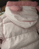 巴拉巴拉童装婴儿羽绒服连体衣宝宝2025新款冬装加厚保暖哈衣爬服萌趣造型 粉色小猫-白鸭绒 80 cm-充绒量82g 实拍图