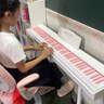贝琪（Betsy）B351电钢琴88键重锤成人儿童电子钢琴家用练习初学者专业考级钢琴 B350-标准88键牛奶白粉键+圆腿支架 实拍图