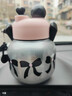 【京东物流】网红可爱水杯双饮拎拎水壶大容量便携塑料杯子学生女 银粉色800ml 实拍图