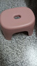 椅子奶油风家用小凳子加厚塑料凳可叠放耐用儿童凳学生寝室矮凳 樱花粉1个 实拍图