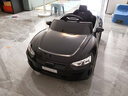 星辰皓奥迪儿童电动车四驱汽车遥控四轮宝宝玩具车可坐人童车RSGT 黑色+四驱+遥控+摇摆+皮座+软轮 实拍图