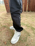 安踏（ANTA）高帮板鞋男春夏季新款皮面防水厚底增高运动鞋经典小白鞋板鞋男 【店长推荐高帮板鞋】象牙白/灰 41 实拍图