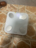云麦智能心率体脂秤mini5 充电家用电子秤体重秤高精准73项身体数据监测管理 塑形减脂称重 云绒白 实拍图