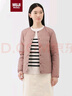 无印良品（MUJI）女式 轻量羽绒便携式 无领 夹克 羽绒服女款  烟熏粉色 XL 实拍图