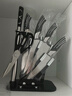 张小泉 孔雀尾系列不锈钢七件刀具套装 菜刀刀具全套  D30150100 实拍图