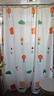 访客 浴帘 优质涤纶加厚免打孔浴室防水隔断帘 缤纷花朵1.8-2米带挂环 实拍图