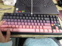 狼蛛（AULA）F87ProV2客制化无线机械键盘电竞游戏专用  蓝牙/2.4G/有线三模连接全键热插拔gasket结构办公键盘 F87ProV2超神版【流星轴】黑莓粉侧刻 实拍图