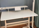 黑白调儿童A2学习桌书桌儿童桌椅实木升降桌子写字桌电脑桌进口橡胶木1.4m 实拍图