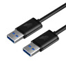 绿联双头USB3.0公对公数据线 移动硬盘盒高速传输连接线延长线 笔记本接散热器机顶盒 2米80791 实拍图