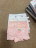 北极绒4条装儿童内裤女童发育期纯棉女孩学生10A抑菌平角短裤宝宝中大童 实拍图