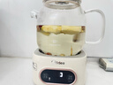 美的（Midea）花漾0胶水全玻璃全自动养生壶 办公室多功能煮茶壶 烧水壶恒温电热水壶煮茶器花茶壶1L YS10B101 实拍图