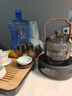 忆壶茶（YIHUTEA） 茶壶玻璃泡茶壶侧把过滤煮茶壶加厚耐热电陶炉烧水壶养生煮茶器 【黑色11件套】1L壶+数显炉 实拍图
