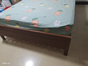 兴瑀汇实木床1.5米1.8m新中式双人床胡桃色木床主卧家用现代简约单人 胡桃色床 1.5米*2米框架结构 实拍图