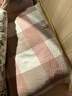 沐凡枕巾纯棉 一对2条装纱布四季吸汗透气高档加厚情侣全棉家用枕头巾 褶皱格粉色一对 四季适用 实拍图