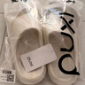 朴西新款EVA踩屎感厚底拖鞋女士居家室内情侣拖鞋男 白色 35-36 实拍图