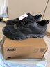 安踏运动鞋男鞋秋季软底网面透气轻便跑步鞋训练休闲户外旅游鞋子男士 【店长推荐皮网男鞋】黑武士-1 42 实拍图
