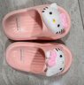 猪爸爸儿童拖鞋女童夏季2025新款室内防滑6-12岁三丽鸥宝宝亲子拖鞋粉17 实拍图