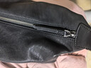 裘真【明星推荐】经典hobo包植鞣牛皮腋下通勤休闲饺子女包 黑色-小号 小包/大包 实拍图
