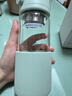 北鼎（Buydeem）茶水分离玻璃水杯高颜值车载便携随手杯办公室泡茶杯浅衫绿470ml 实拍图