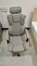 锦汐电脑椅办公椅子电竞椅家用人体工学椅老板椅主播靠背椅皮革转椅 灰色+4级杆+乳胶【二代升级】 实拍图